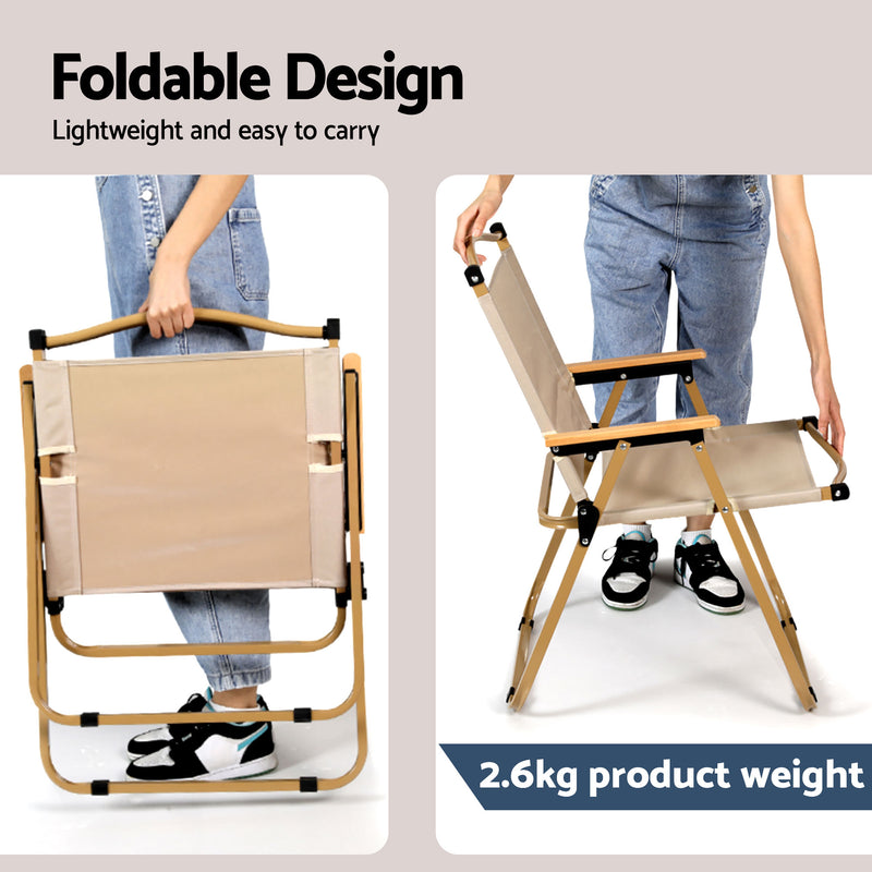 Load image into Gallery viewer, Weisshorn 7pc Camping Table Chair Set Outdoor Folding Aluminium Portable Picnic
