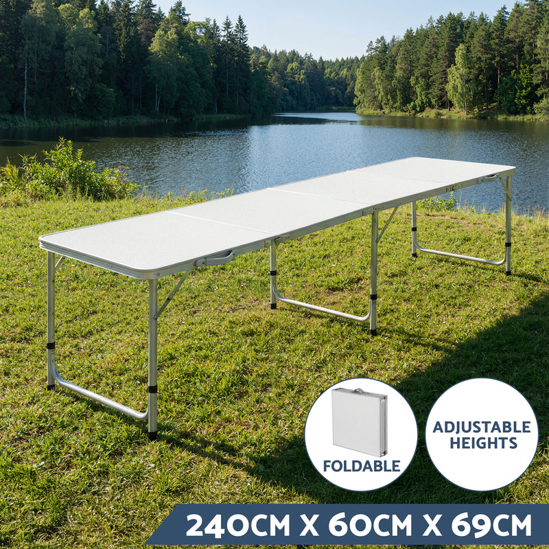 Load image into Gallery viewer, Weisshorn 7pc Camping Table Chair Set Outdoor Folding Aluminium Portable Picnic
