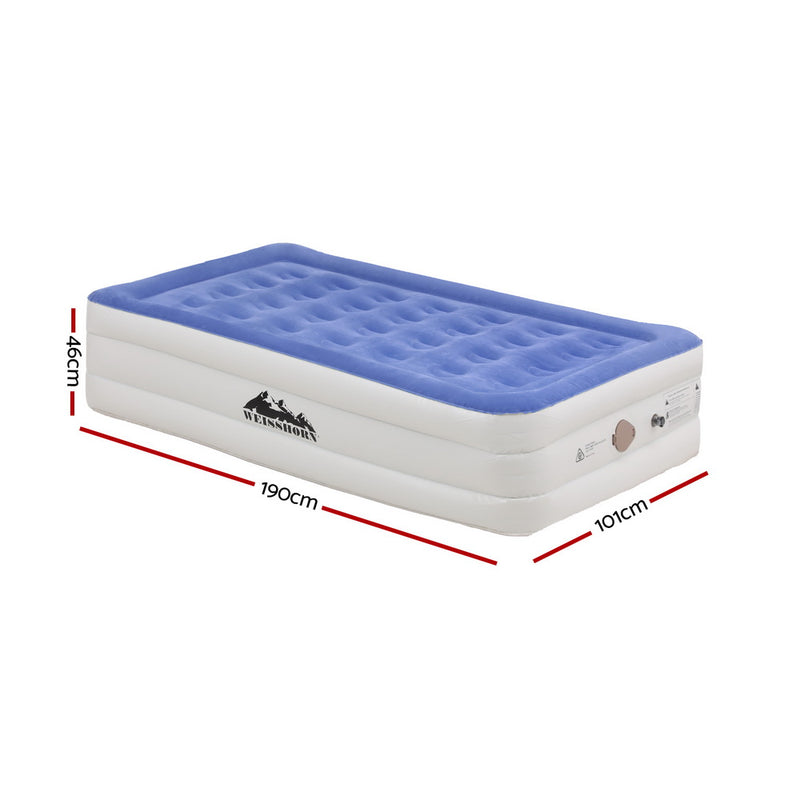 Load image into Gallery viewer, Weisshorn Air Mattress Single Inflatable Bed 46cm Cube Airbed
