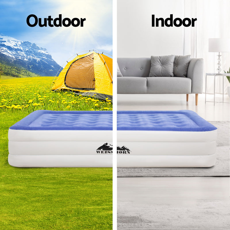 Load image into Gallery viewer, Weisshorn Air Mattress Single Inflatable Bed 46cm Cube Airbed
