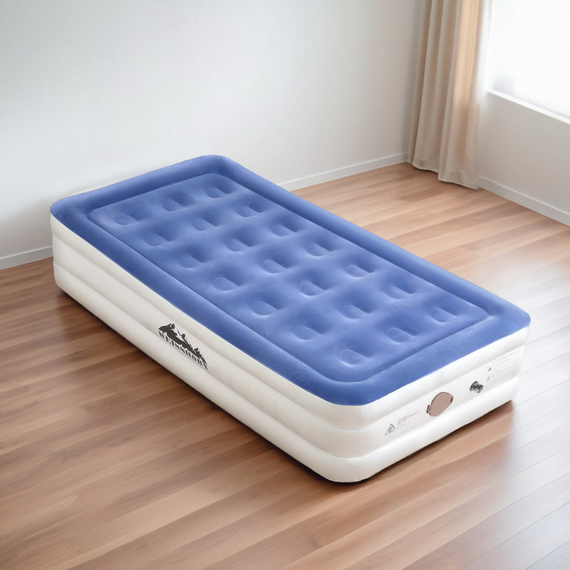 Load image into Gallery viewer, Weisshorn Air Mattress Single Inflatable Bed 46cm Cube Airbed
