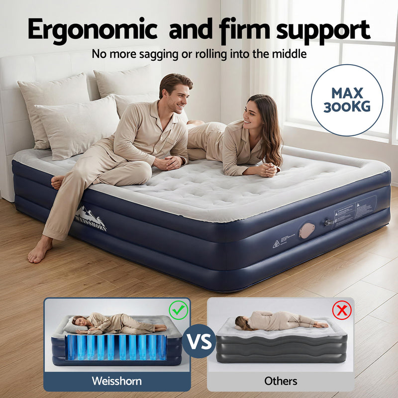Load image into Gallery viewer, Weisshorn Air Mattress Queen Inflatable Bed 46cm Air bed Cube
