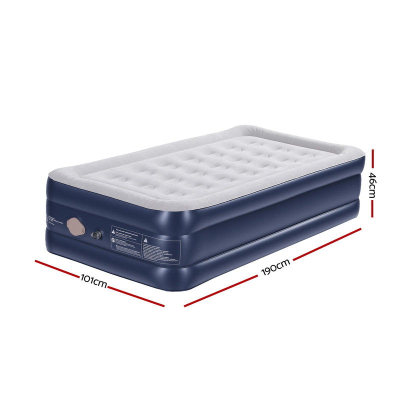 Load image into Gallery viewer, Weisshorn Air Mattress Single Inflatable Bed 46cm Air bed Cube
