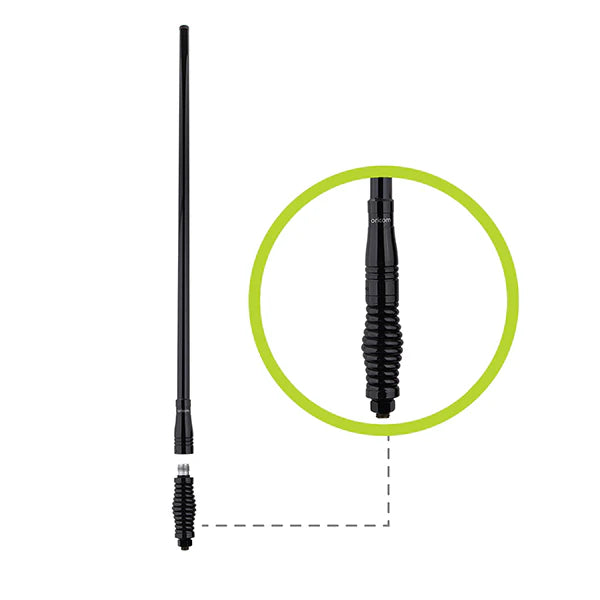 Load image into Gallery viewer, 4G LTE Cellular Mobile Antenna, 970mm Black Spring &amp; Radome
