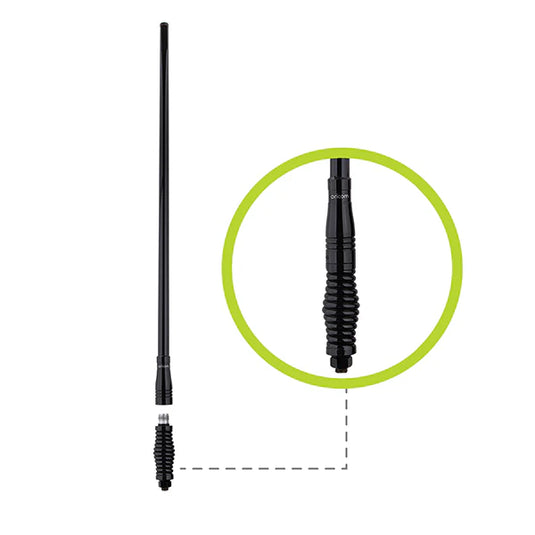 4G LTE Cellular Mobile Antenna, 970mm Black Spring & Radome