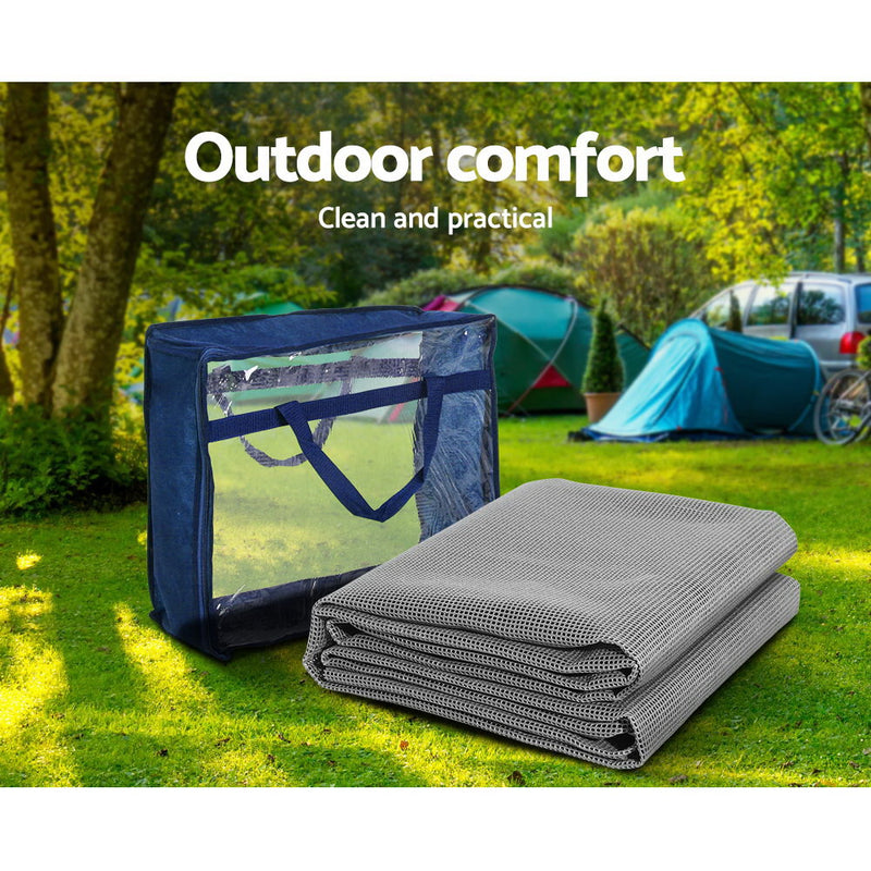 Load image into Gallery viewer, Weisshorn 3M X 2.5M Annex Matting Floor Mats Mesh Caravan Camping Annexe
