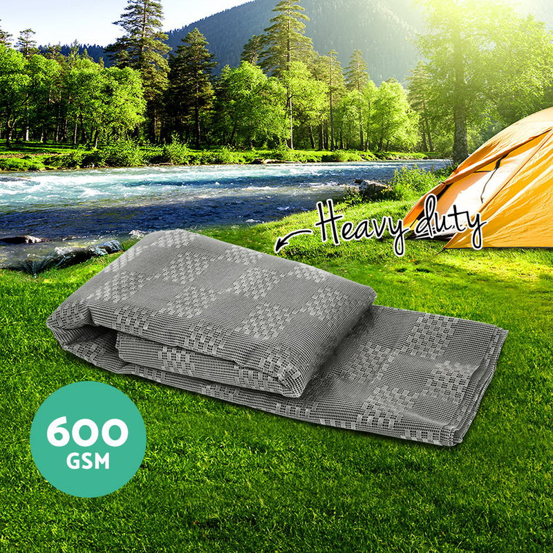 Load image into Gallery viewer, Weisshorn 4M X 2.5M Annex Matting 600GSM Floor Mats Mesh Caravan Camping Annexe
