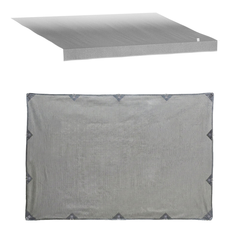 Load image into Gallery viewer, Weisshorn 12ft Caravan Awning Fabric &amp; Privacy Screen RV Roll Out Sun Shade 3.4M
