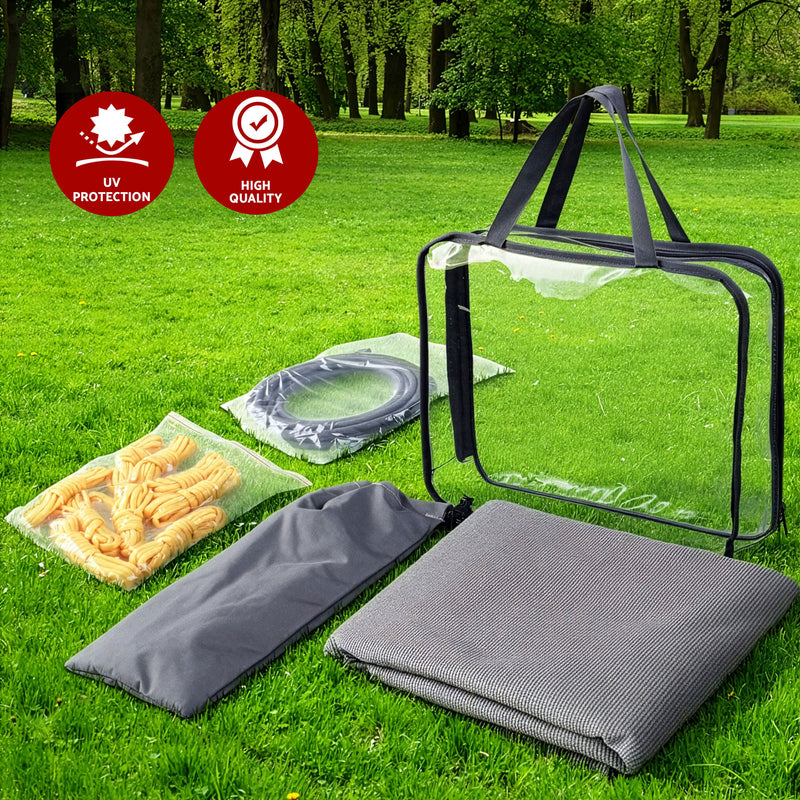 Load image into Gallery viewer, Weisshorn 18ft Caravan Awning Fabric &amp; Privacy Screen RV Roll Out Sun Shade 5.2M
