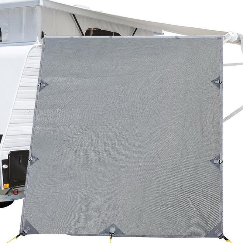 Load image into Gallery viewer, Caravan Privacy Screen Roll Out Awning 2.1x1.8M Sun Shade Pop Top End Wall Grey
