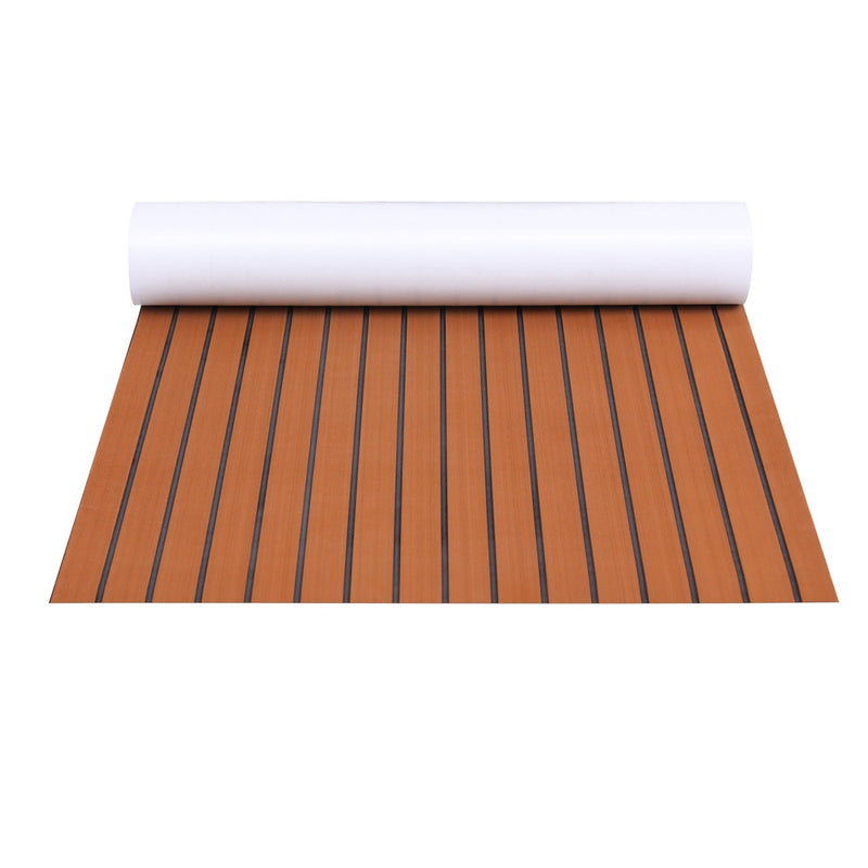 Load image into Gallery viewer, Seamanship EVA Foam Boat Flooring Mat Decking Sheet 240x90x0.6cm Dark Brown
