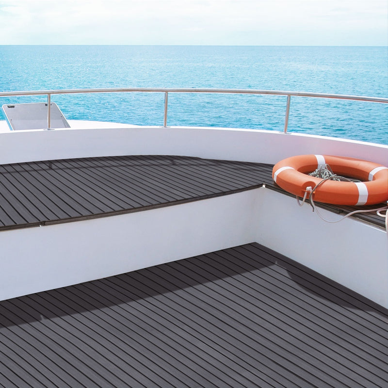 Load image into Gallery viewer, Seamanship EVA Foam Boat Flooring Mat Decking Sheet 240x90x0.6cm Dark Grey Decor
