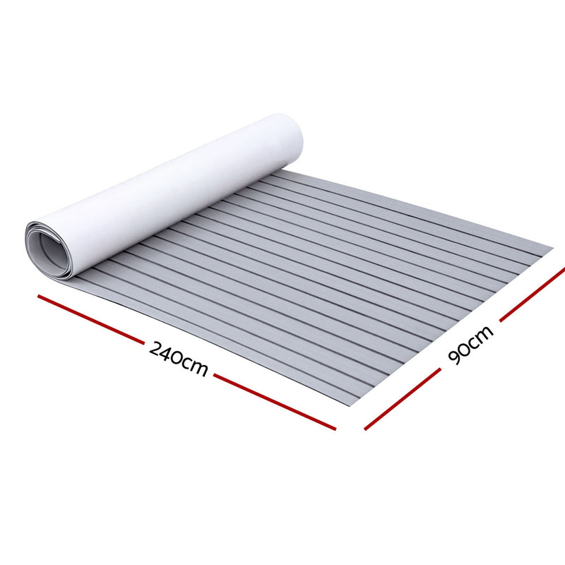 Load image into Gallery viewer, Seamanship EVA Foam Boat Flooring Mat Decking Sheet 240x90x0.6cm Light Grey
