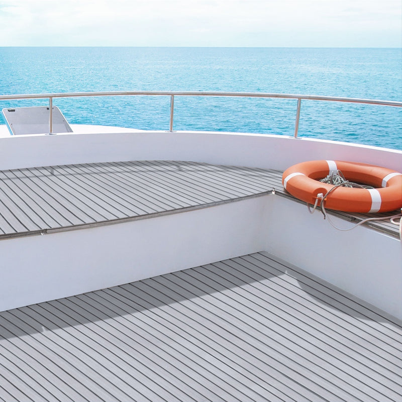 Load image into Gallery viewer, Seamanship EVA Foam Boat Flooring Mat Decking Sheet 240x90x0.6cm Light Grey
