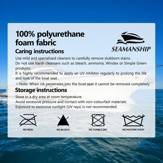 Seamanship 2X Folding Boat Seats with 2X Adjustable Pedestals 34–46cm Marine Swivel Low Back 13cm Padding Charcoal