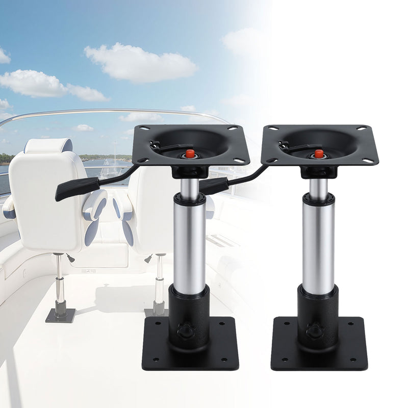 Load image into Gallery viewer, Seamanship Boat Seat Pedestal 34–46cm Adjustable Gas Lift 360 Degrees Swivel 2 Pack
