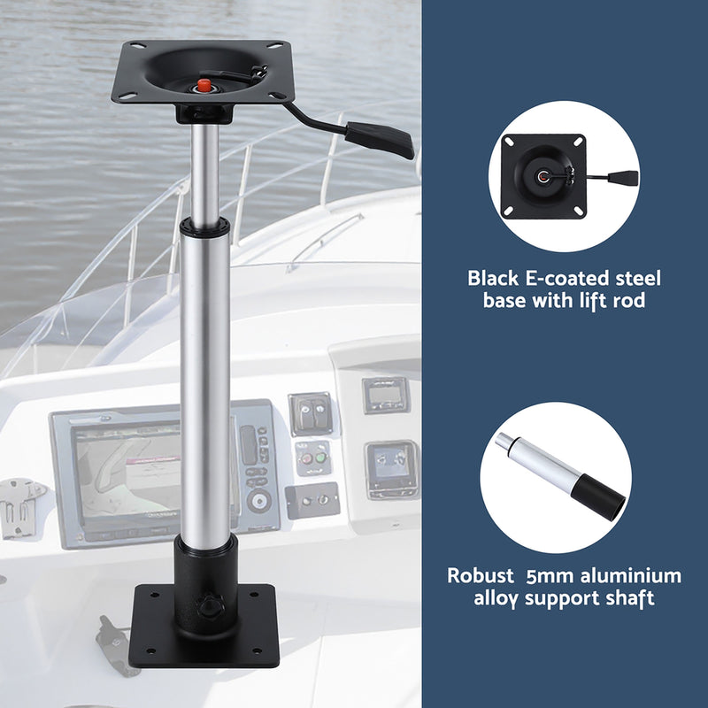 Load image into Gallery viewer, Seamanship Boat Seat Pedestal 55–75cm Adjustable Gas Lift 360 Degrees Swivel 2 Pack
