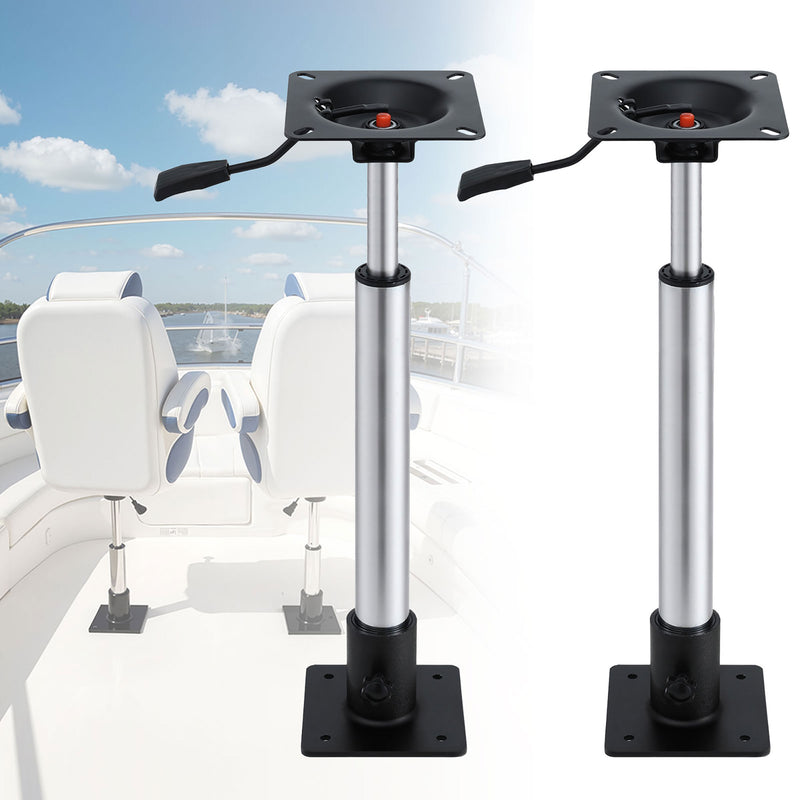 Load image into Gallery viewer, Seamanship Boat Seat Pedestal 55–75cm Adjustable Gas Lift 360 Degrees Swivel 2 Pack
