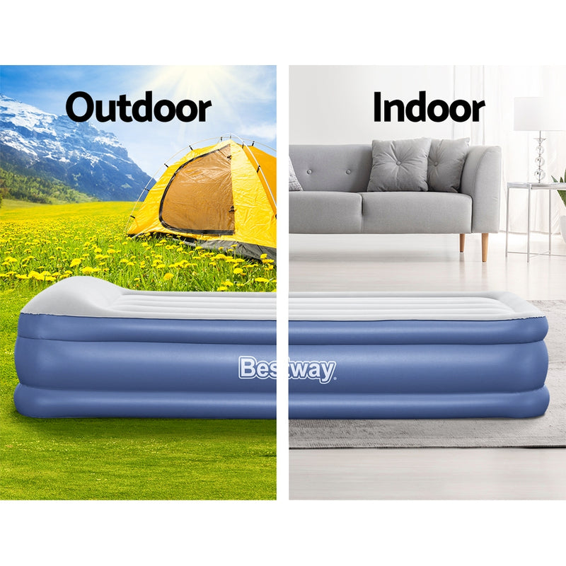 Load image into Gallery viewer, Bestway Air Mattress Inflatable Bed 46cm Airbed Single Blue
