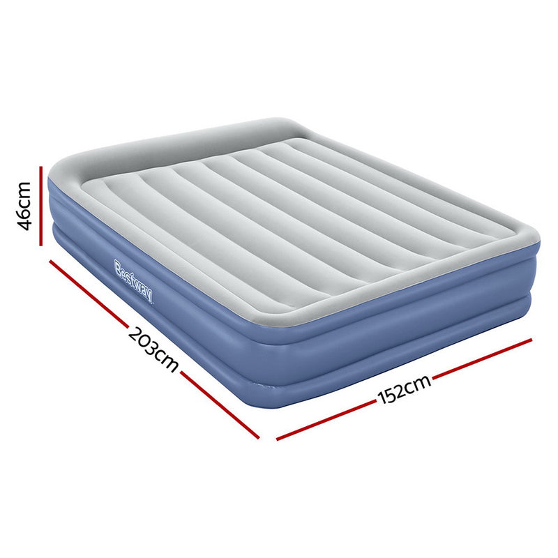 Load image into Gallery viewer, Bestway Air Mattress Queen Inflatable Bed 46cm Airbed Blue
