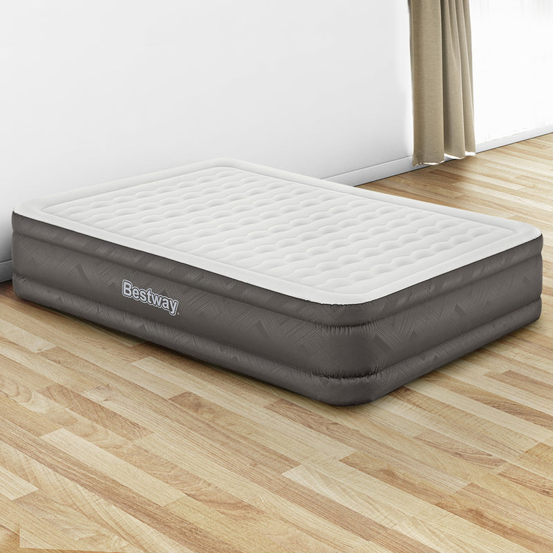 Load image into Gallery viewer, Bestway Air Mattress Queen Inflatable Bed 46cm Airbed Grey
