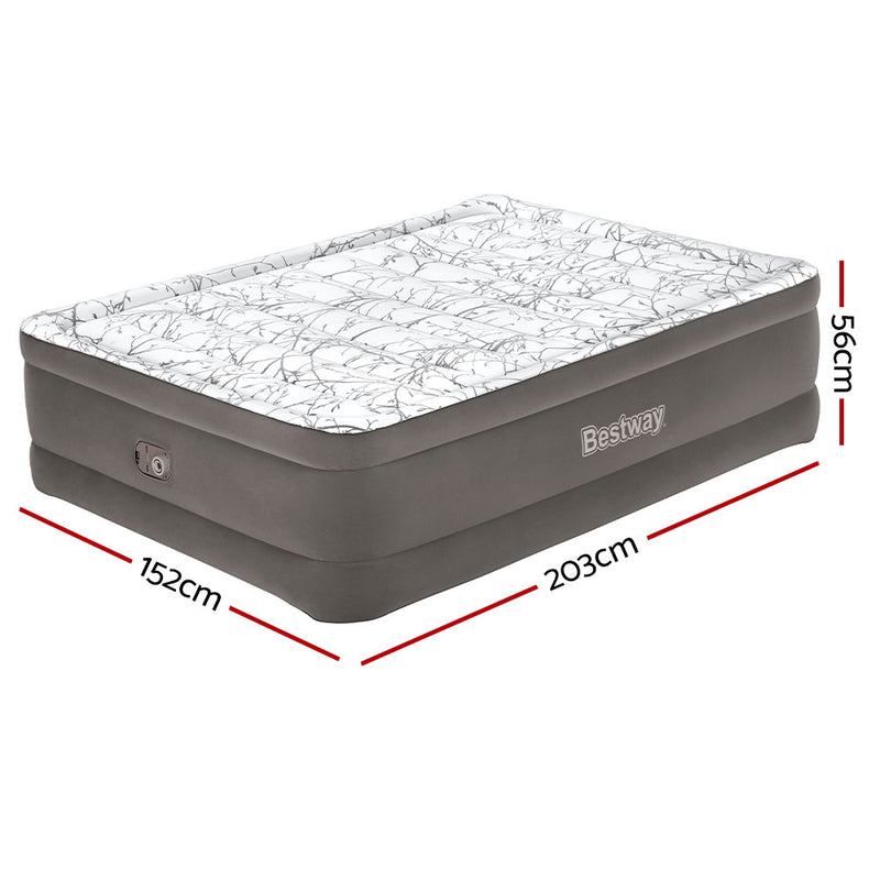 Load image into Gallery viewer, Bestway Air Mattress Queen Inflatable Bed 56cm Airbed Grey
