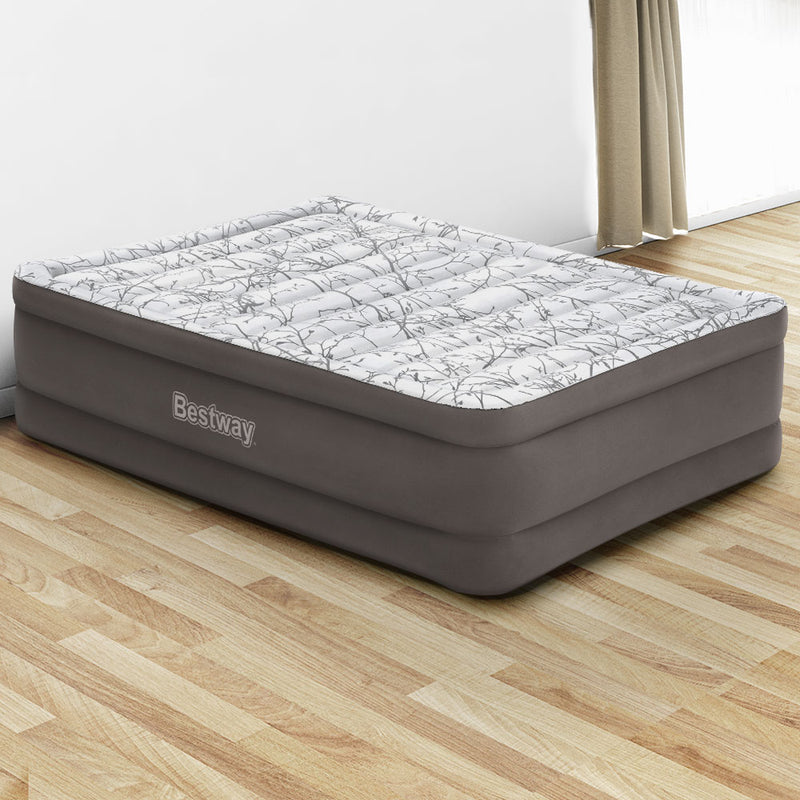 Load image into Gallery viewer, Bestway Air Mattress Queen Inflatable Bed 56cm Airbed Grey
