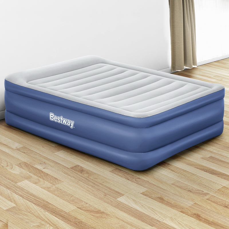 Load image into Gallery viewer, Bestway Air Mattress Queen Inflatable Bed 61cm Airbed Blue
