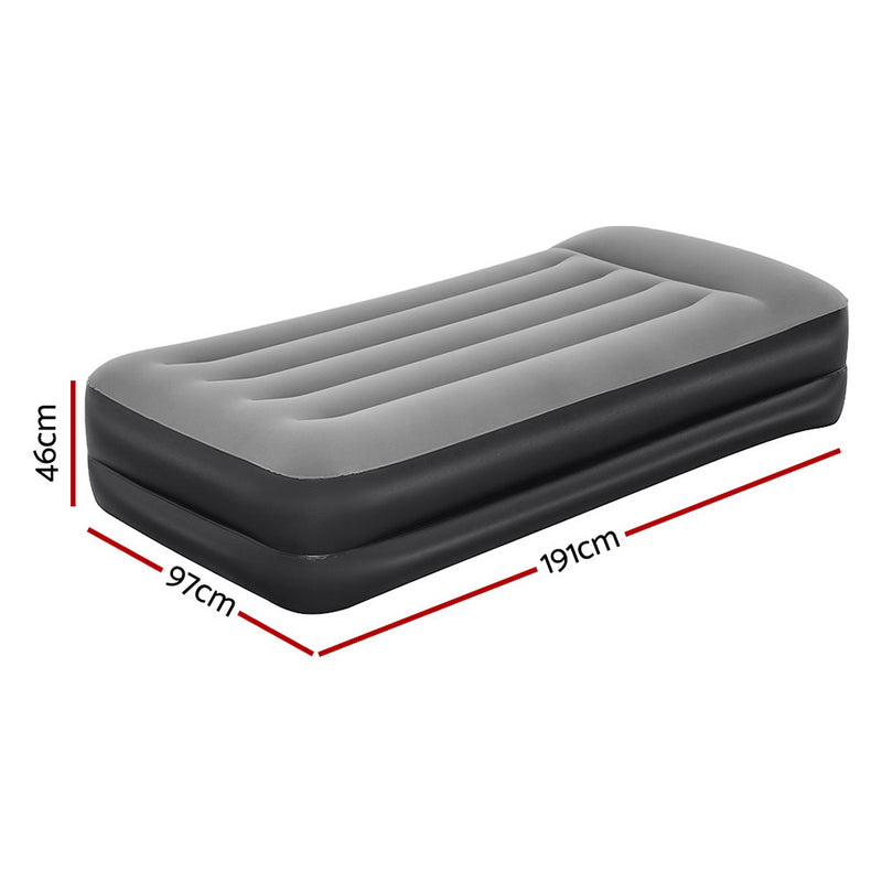 Load image into Gallery viewer, Bestway Air Mattress Single Inflatable Bed 46cm Airbed Black
