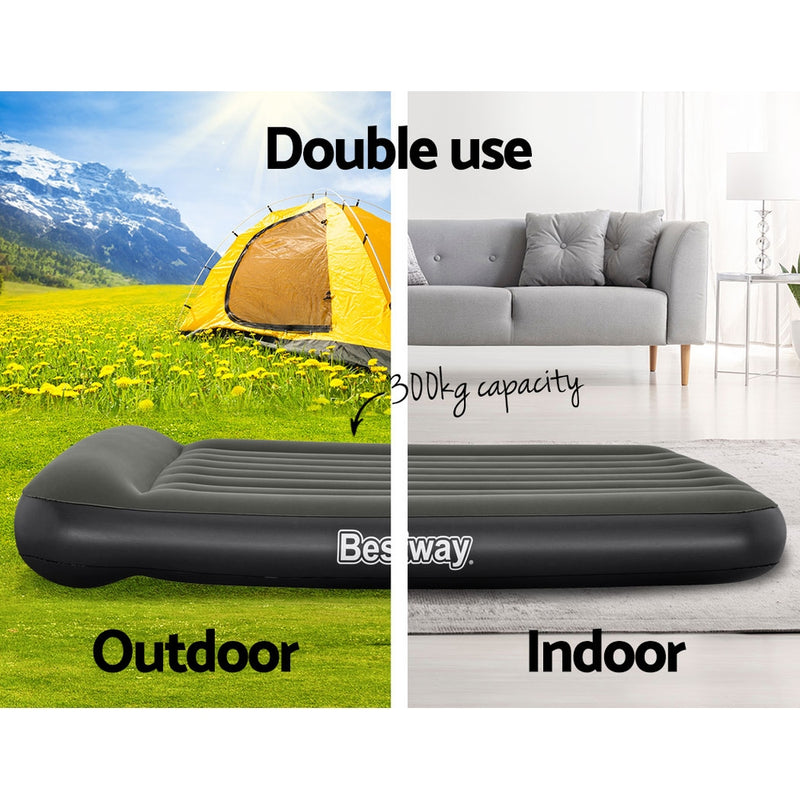 Load image into Gallery viewer, Bestway Air Mattress Double Inflatable Bed 30cm Airbed Grey
