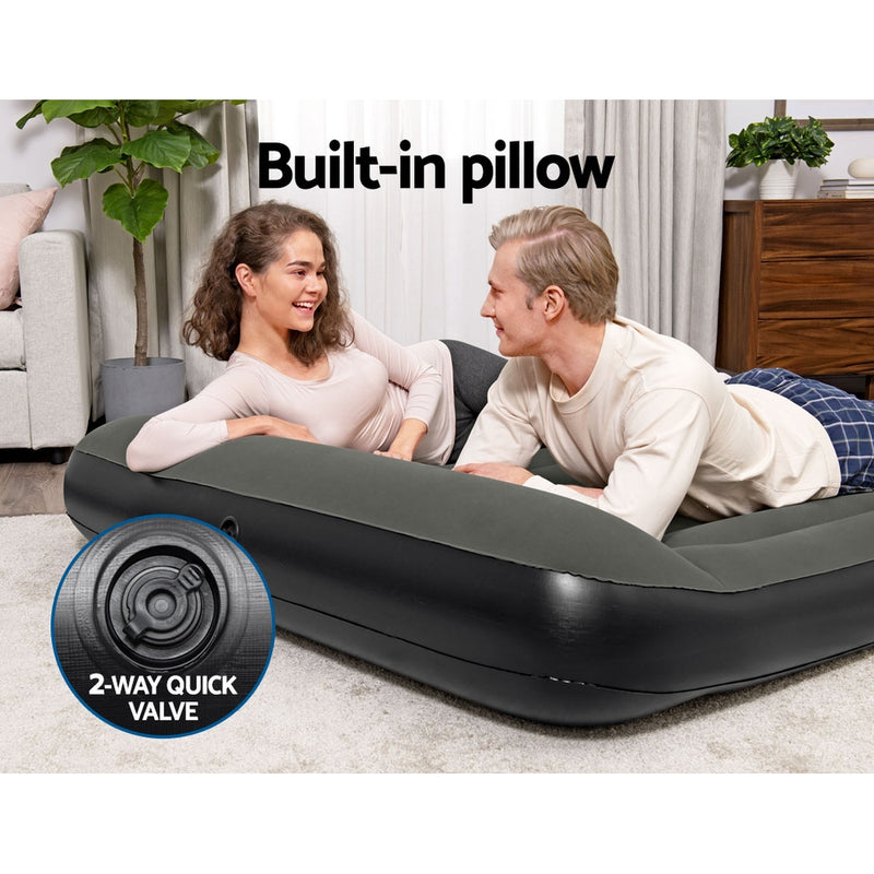 Load image into Gallery viewer, Bestway Air Mattress Queen Inflatable Bed 30cm Airbed Grey
