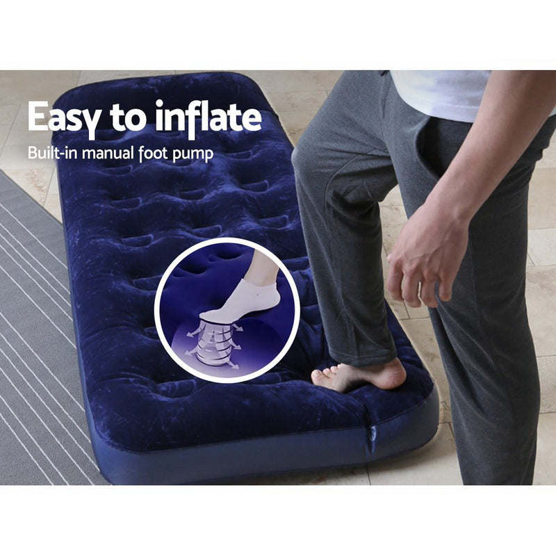 Load image into Gallery viewer, Bestway Single Size Inflatable Air Mattress - Navy
