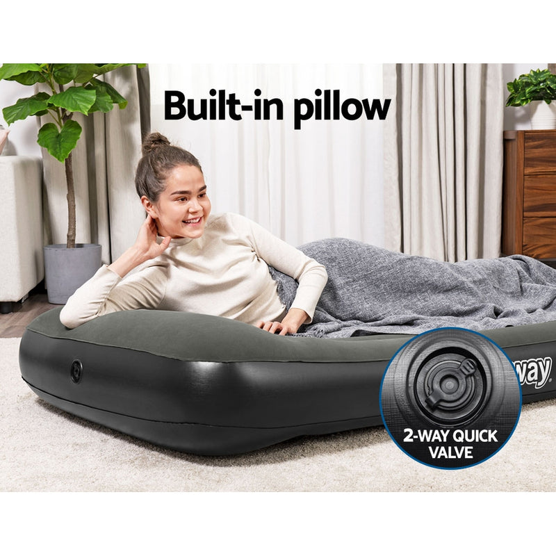 Load image into Gallery viewer, Bestway Air Mattress Single Inflatable Bed 30cm Airbed Grey
