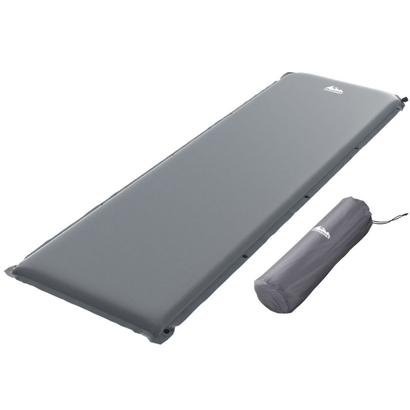 Load image into Gallery viewer, Weisshorn Self Inflating Mattress Camping Sleeping Mat Air Bed Pad Single Grey

