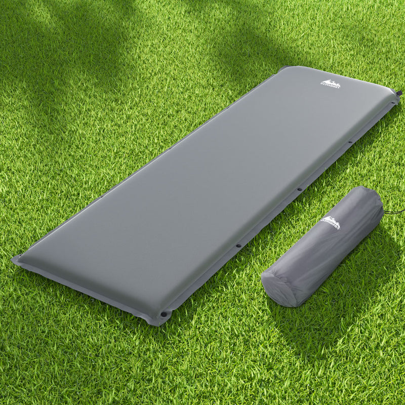 Load image into Gallery viewer, Weisshorn Self Inflating Mattress Camping Sleeping Mat Air Bed Pad Single Grey
