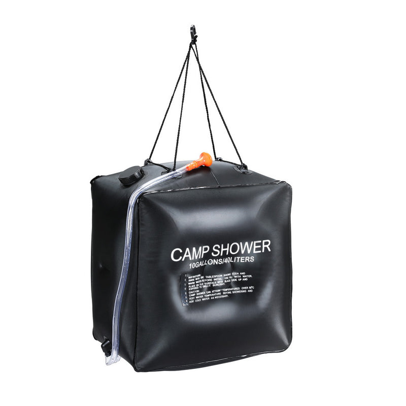 Load image into Gallery viewer, Weisshorn Camping Shower Bag 40L Black
