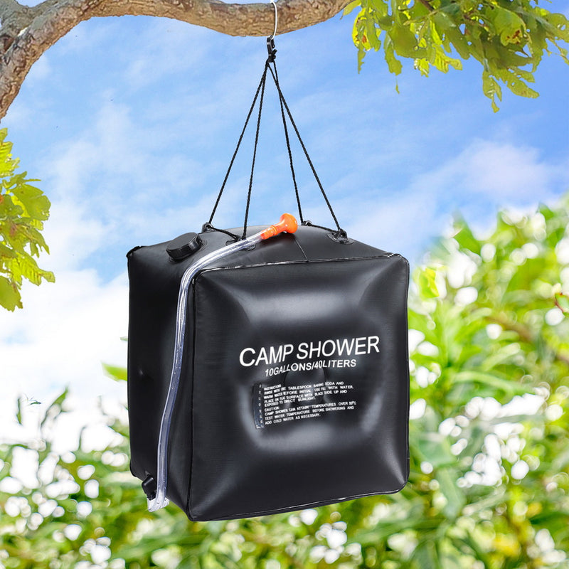 Load image into Gallery viewer, Weisshorn Camping Shower Bag 40L Black
