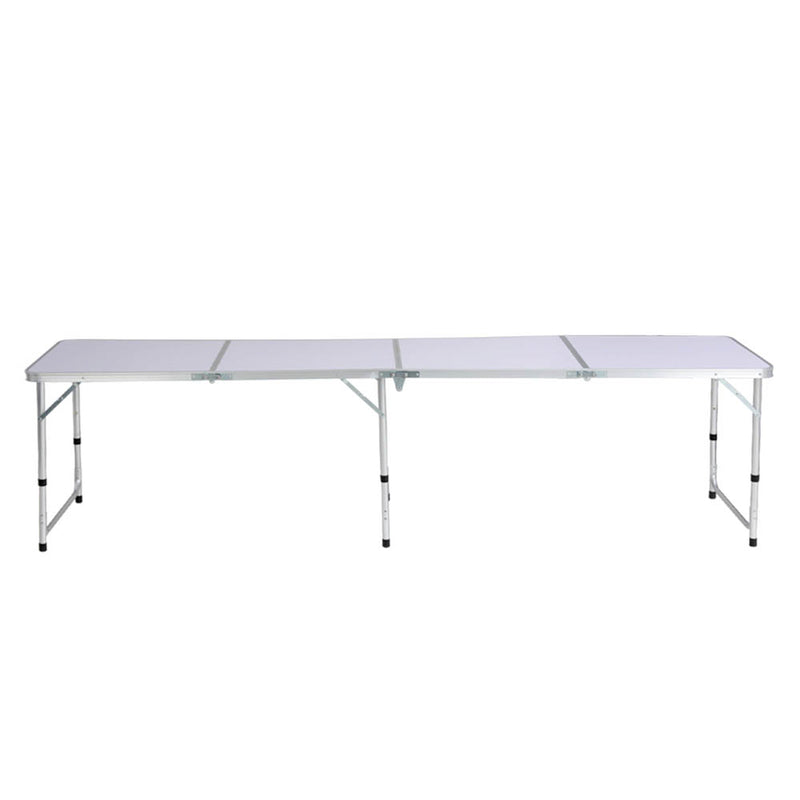 Load image into Gallery viewer, Weisshorn Folding Camping Table 240CM Portable Outdoor Picnic BBQ Aluminium Desk
