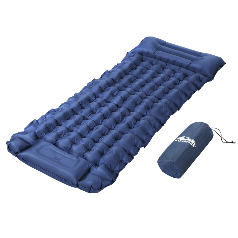 Load image into Gallery viewer, Weisshorn Self Inflating Mattress Camping Sleeping Mat Air Bed Single Pillow Bag
