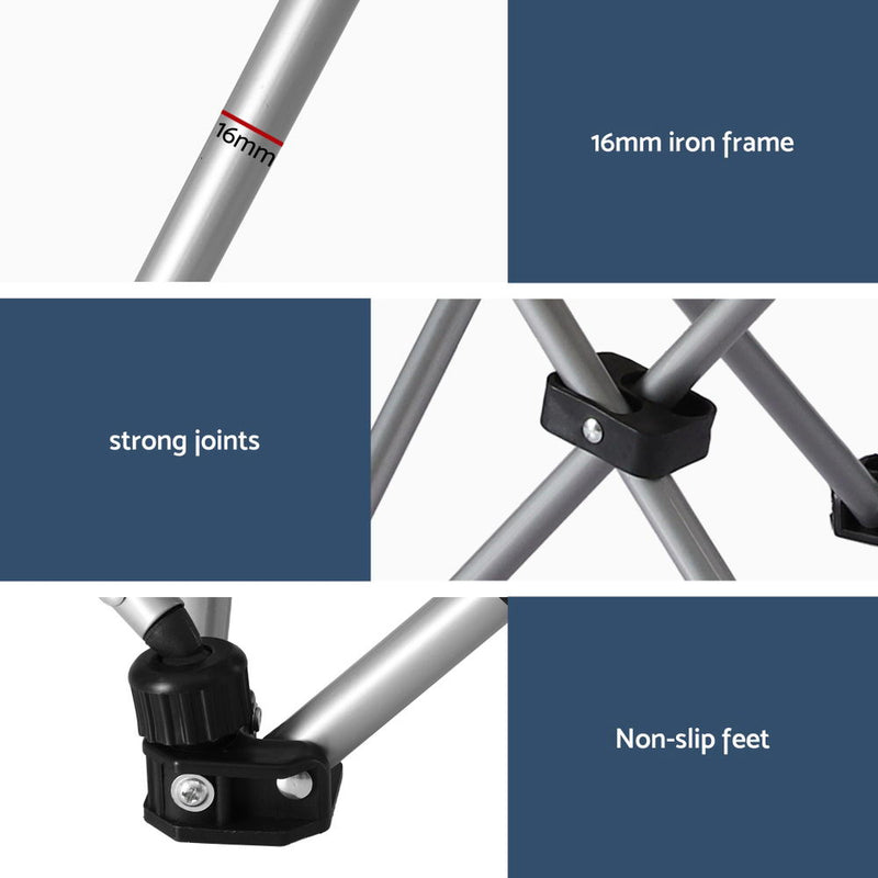 Load image into Gallery viewer, Weisshorn Camping Chair Reclining Adjustable Portable Outdoor Folding Lightweight
