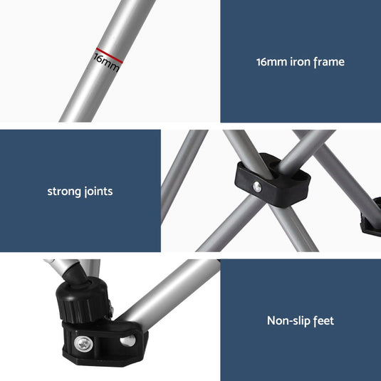 Weisshorn Camping Chair Reclining Adjustable Portable Outdoor Folding Lightweight