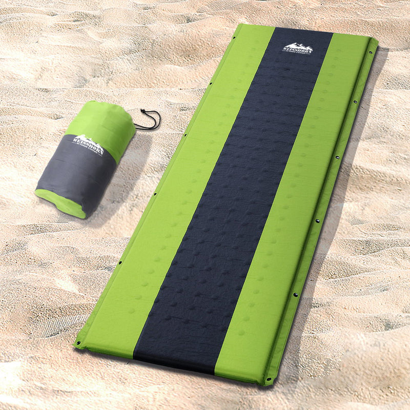 Load image into Gallery viewer, Weisshorn Self Inflating Mattress Camping Sleeping Mat Air Bed Pad Single Green
