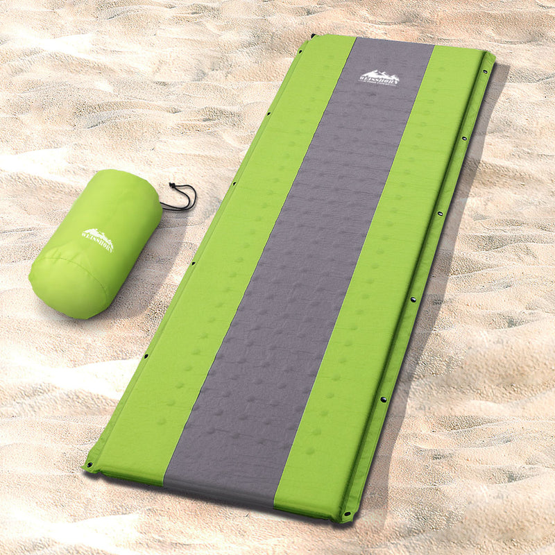 Load image into Gallery viewer, Weisshorn Self Inflating Mattress Camping Sleeping Mat Air Bed Pad Single Green
