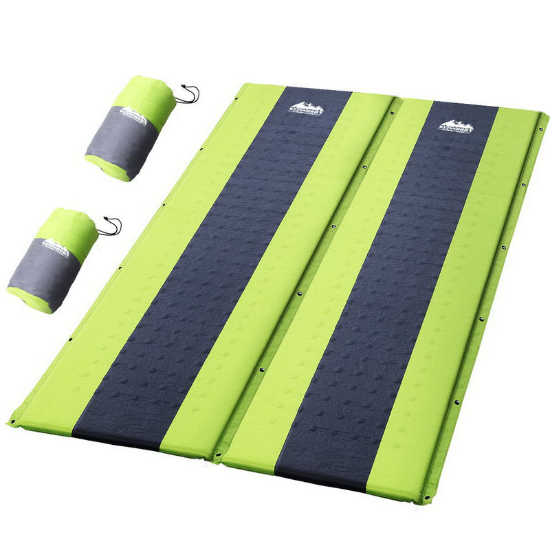 Load image into Gallery viewer, Weisshorn Self Inflating Mattress Camping Sleeping Mat Air Bed Pad Double Green
