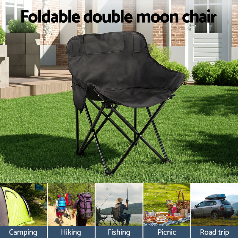 Load image into Gallery viewer, Weisshorn 7pc Camping Table Chair Set Outdoor Folding Aluminium Portable Picnic
