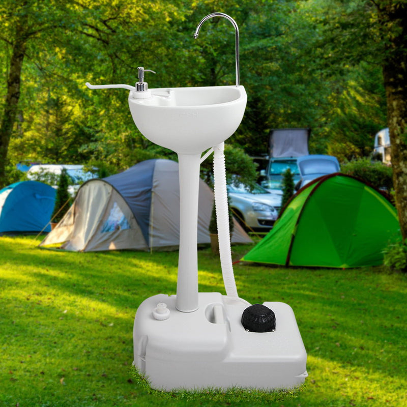 Load image into Gallery viewer, Weisshorn Camping Basin Portable Hand Wash Sink Stand 19L Capacity

