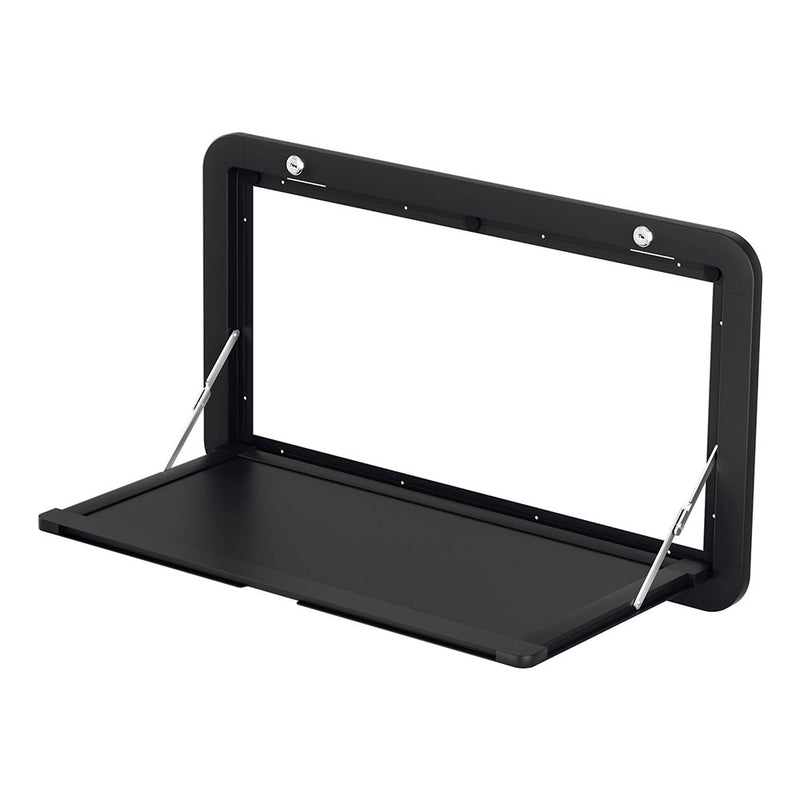 Load image into Gallery viewer, Weisshorn Caravan Table 800 x 450mm Folding Lockable Black
