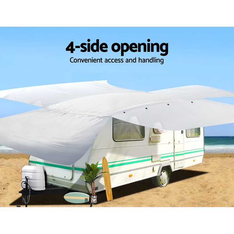 Load image into Gallery viewer, Weisshorn 16-18ft Caravan Cover Campervan 4 Layer UV Water Resistant
