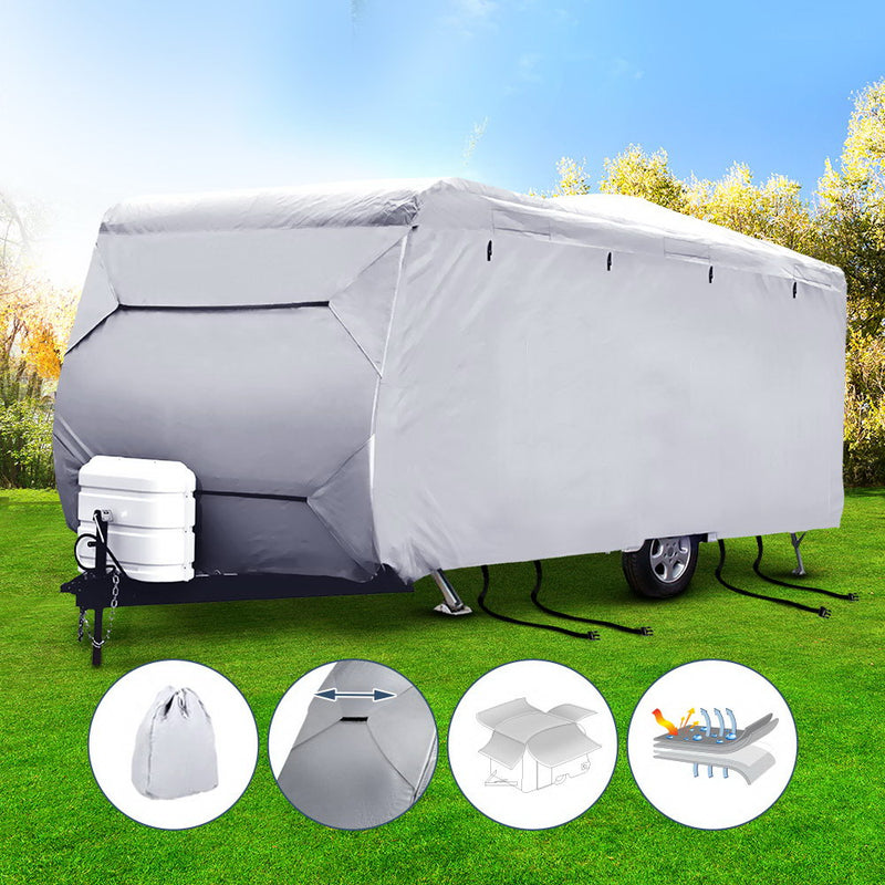 Load image into Gallery viewer, Weisshorn 16-18ft Caravan Cover Campervan 4 Layer UV Water Resistant
