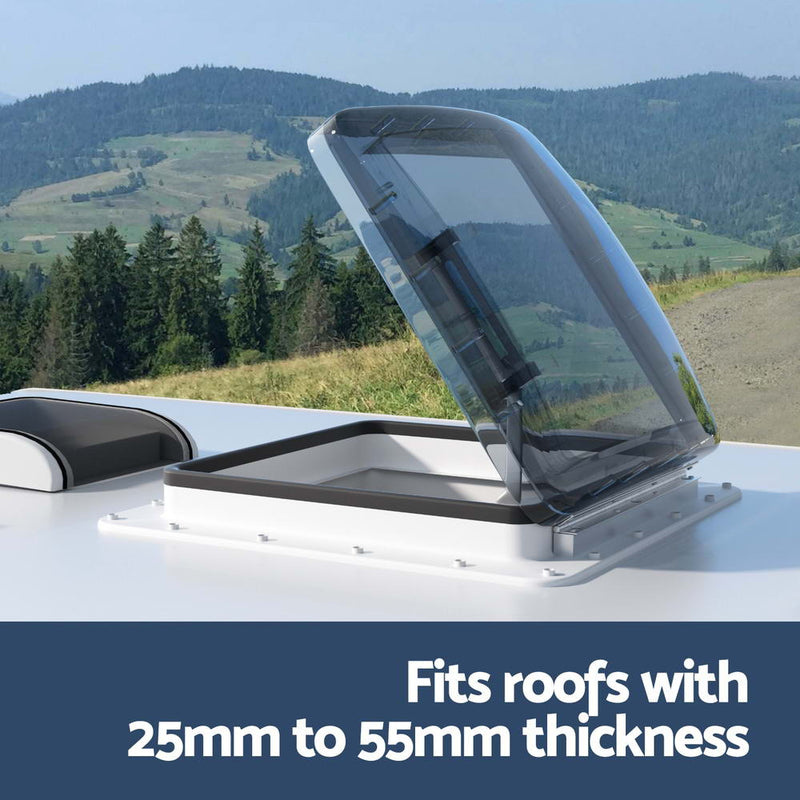 Load image into Gallery viewer, Weisshorn Caravan Roof Vent Air Exhaust Hatch RV Motorhome Camper White
